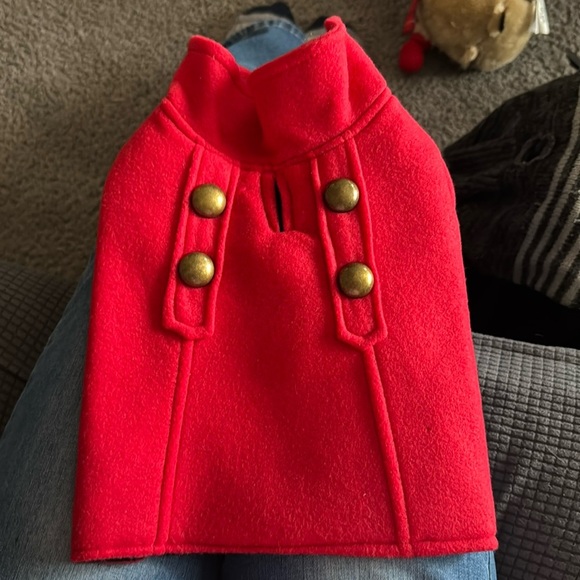 Cynthia Rowley Other - Chic Red Doggie Pet Coat Size XS